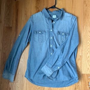 J crew denim button down shirt